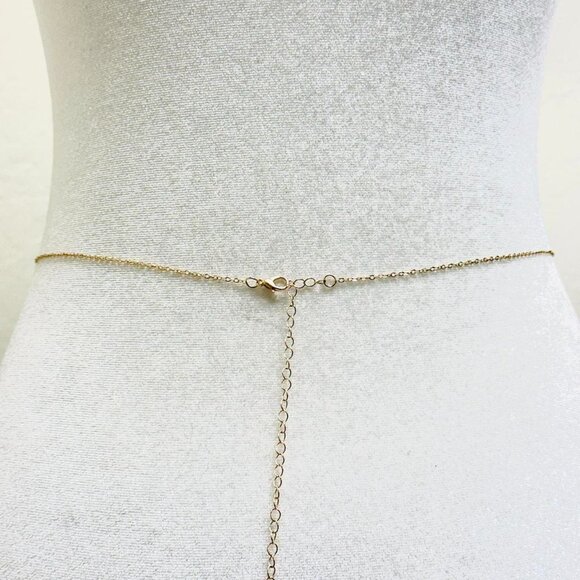 Gold shell and star charm waist chain belt - Picture 2 of 3